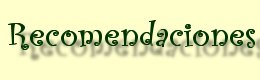 RECOMENDACIONES DE LECTURA