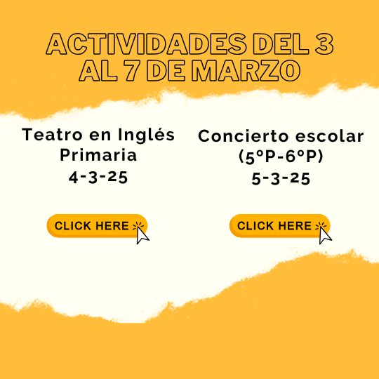 ACTIVIDADES DEL 3 AL 7 DE MARZO